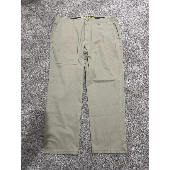 Lee Extreme Motion Mens Khaki Pants Straight Fit‎ Tapered Leg 40x30 Tan Chino