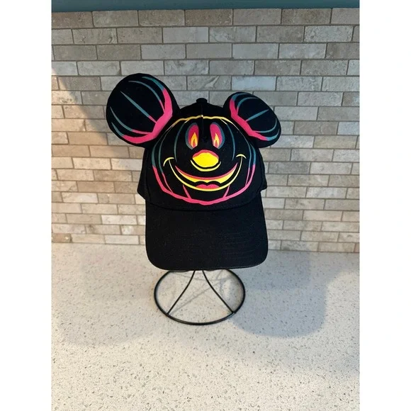 Walt Disney Parks 2023 Halloween Pumpkin Mickey Mouse Ear Hat Baseball‎ Cap  118
