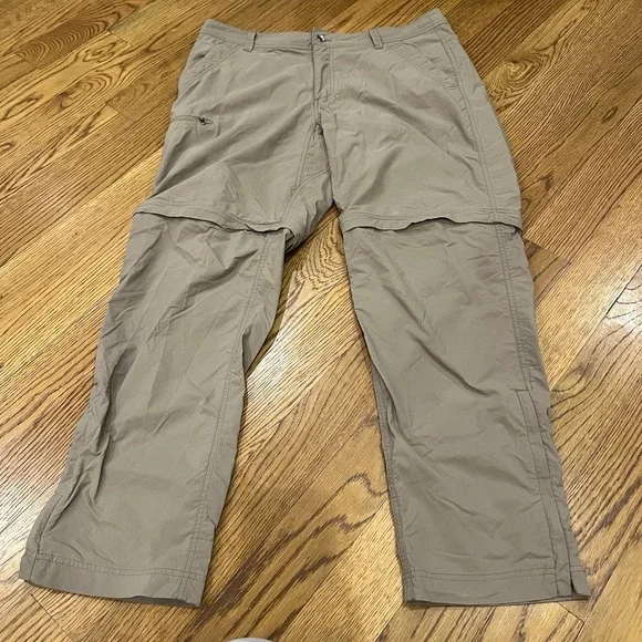 Marmot Arch Rock‎ Pants Mens 36x32 Tan Nylon Cargo Hiking Outdoor Performance
