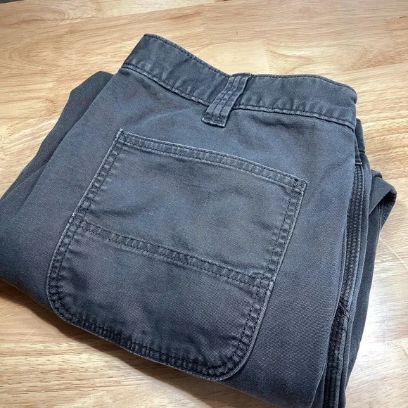 Carhartt BN2291-M Rugged Flex Relaxed Fit Canvas Work Pants 38x33 Gray