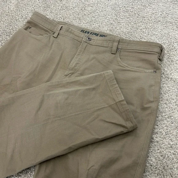 Duluth Trading Co Flex Fire Hose Pants 42x30‎ (Fits 42X29) Brown Slim Fit 84332