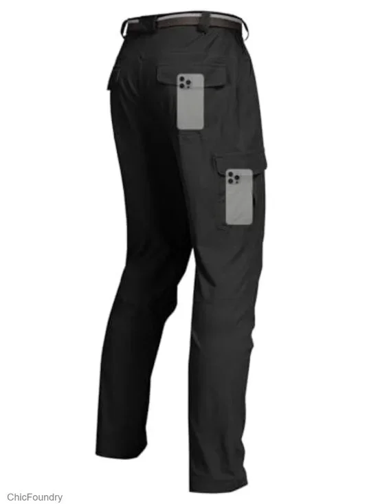 Men's Cargo Pants Water Resistant Lightweight Quick-Dry Hiking Work