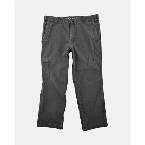 Dockers D3 Classic Fit Cargo Pants Mens 38x29 Gray Elastic Waist Utility
