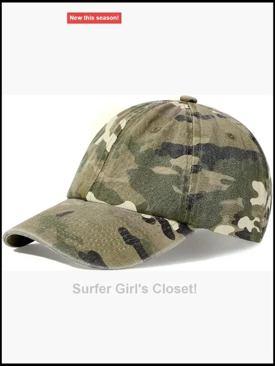 Unisex Adjustable Cotton Baseball Cap, Lightweight Dad Hat for Workout &