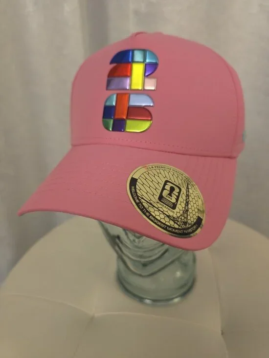 FIFA World Cup 2026 Reflective Emblem 26 Logo Baseball Hat Trucker Pink NEW TAGS