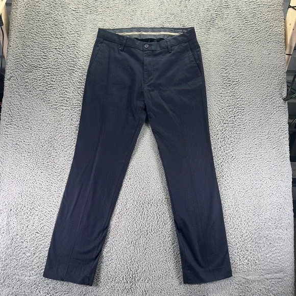 Dockers Pant Mens 34x32 Blue Cotton Khakis Straight Leg Workwear Utility Stretch