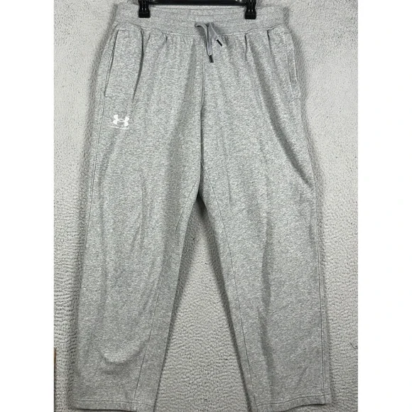 Under Armour Pants Mens XL Grey ColdGear Loose Fit Sweatpants Drawsrtring Pocket