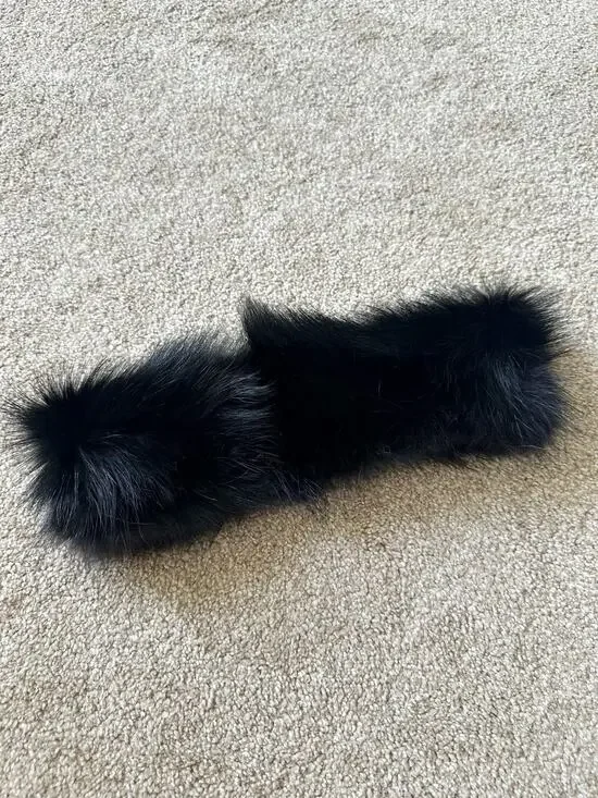 Vintage Genuine Fur Hook And Look Closure Headband