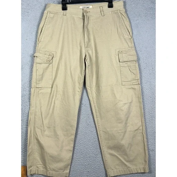Urban Pipeline Pants Mens 36X30 Tan Khaki Cargo Utility Relaxed Fit Straight Leg