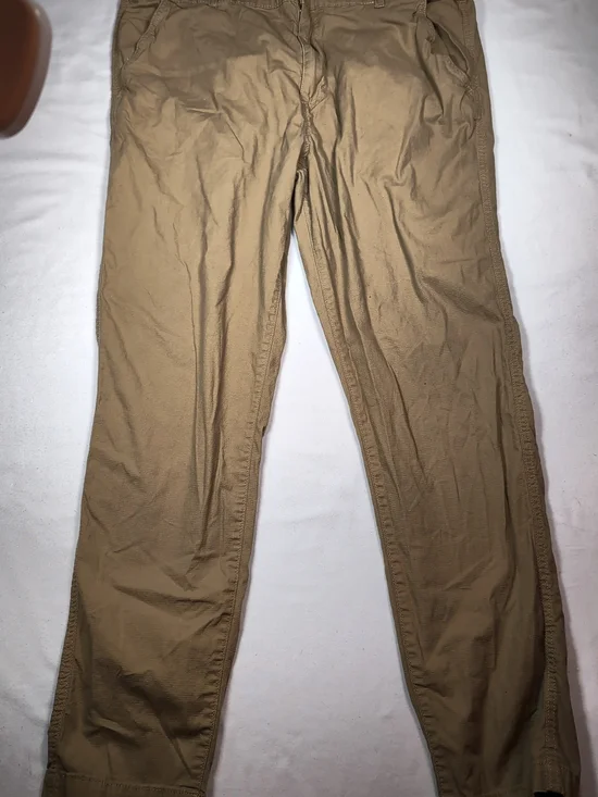 Men's Eddie Bauer Tan Chino Pants - Classic Straight Fit