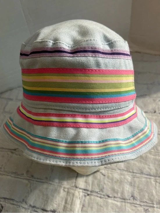 DORFMAN PACIFIC KINDERCAPS LT BLUE MULTI COLORED BUCKET HAT O/S