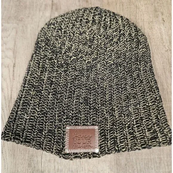 love your melon beanie Sloucg Hat‎ Leather Patch winter Beanie