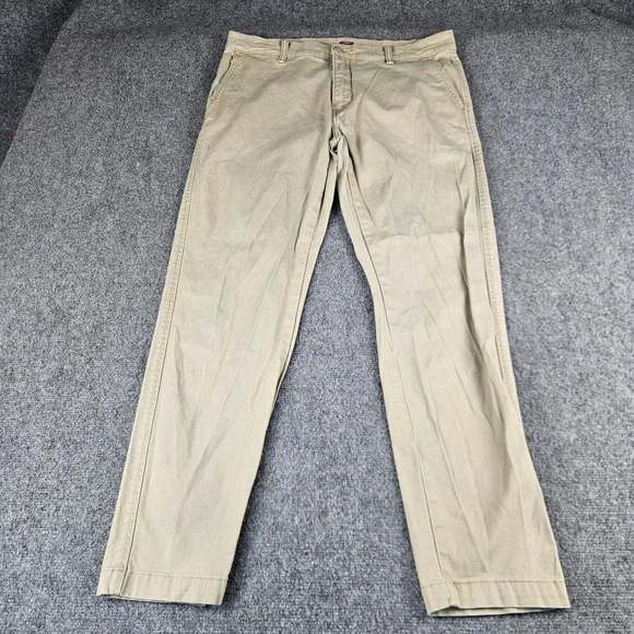 Levis XX Chino Standard‎ Taper Pants Mens 36x32 Khaki Tan 85226-0069