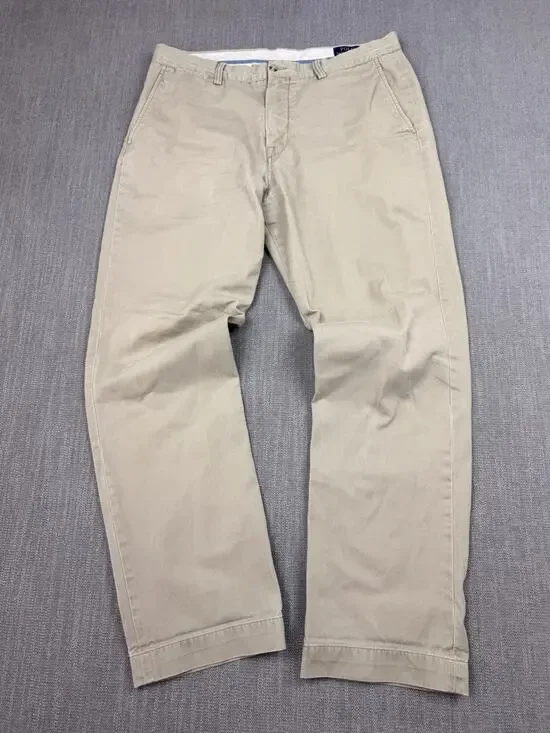 Polo Ralph Lauren Classic Fit Chino Pants Men’s 35x32 Khaki Cotton Twill