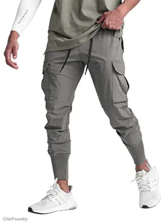 Lightweight Quick Dry Tapered Jogger Pants with Pockets Athletic Sweatpants