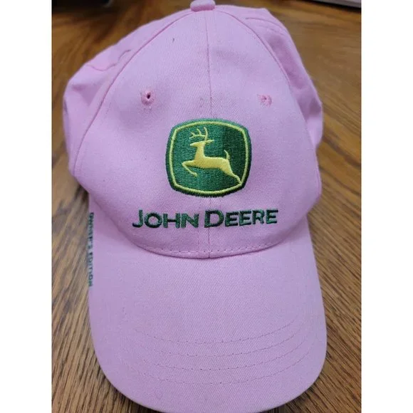 John Deere Tractor Women's Pink Baseball Cap Hat Adjustable strap