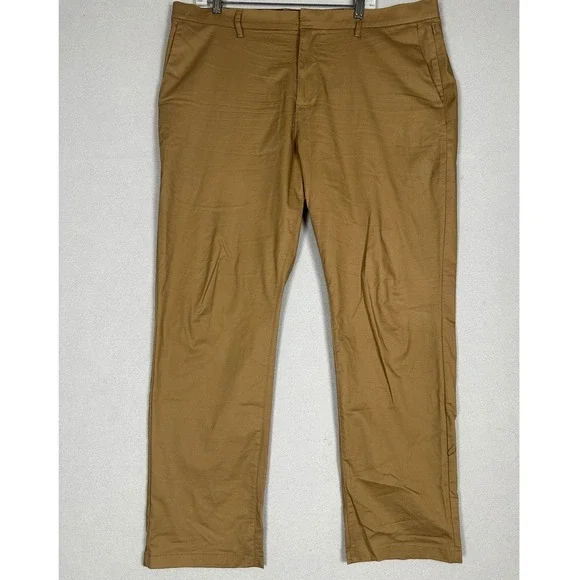Old Navy Pants Mens 40X30 Tan Brown Ultimate Tech Slim Chino Quick Dry Stretch