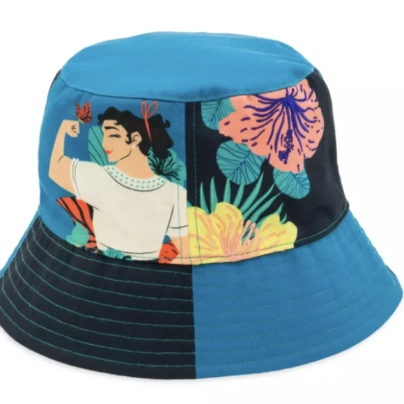 Disney Encanto La Familia Teal and Black Bucket Hat NWT