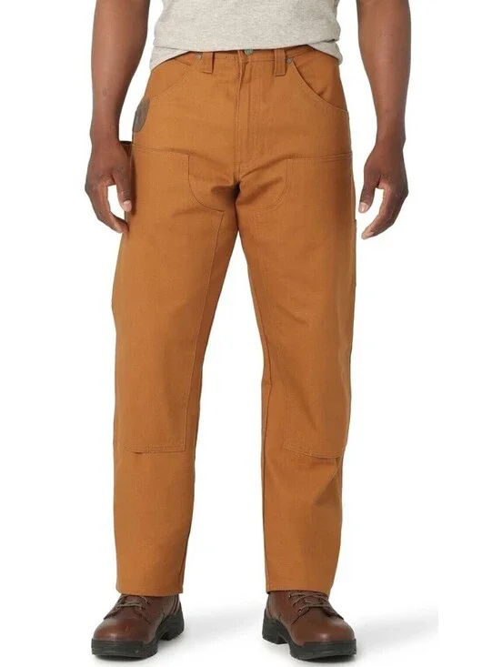 Wrangler Riggs Workwear Men's Relaxed Fit Utility Pant Size 46x34 Rubber (Rust)