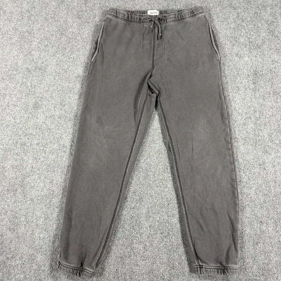 Elwood Core Sweatpants Mens Small Vintage Wash Grey Organic Cotton French Terry