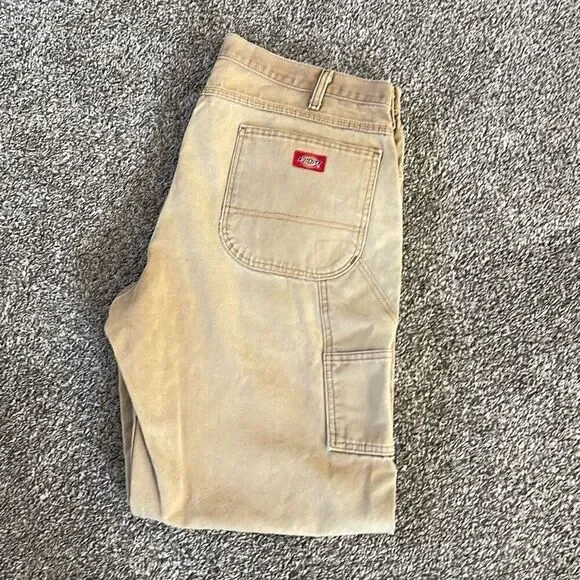 Dickies carpenter’s cargo work pants size 38-32 brown