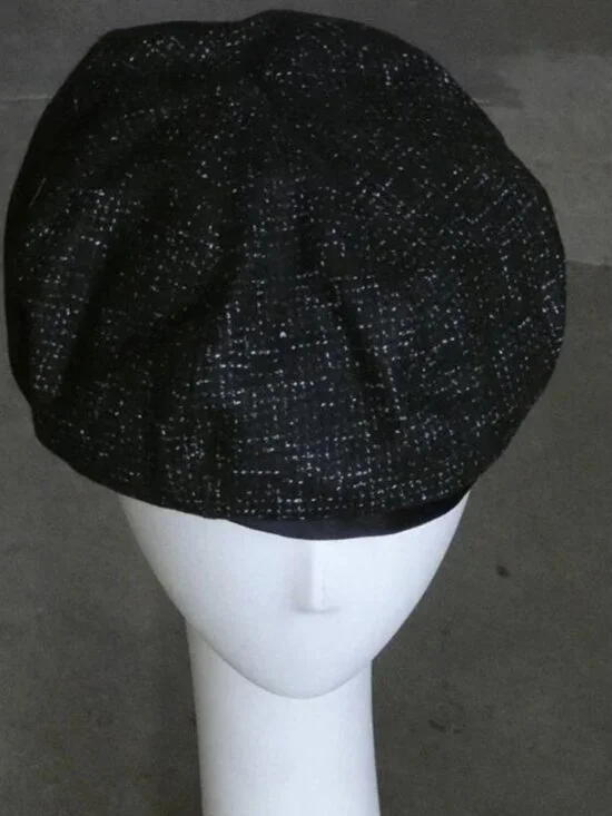 Giovannio New York - Shelby Beret Cap - Black Charcoal Color