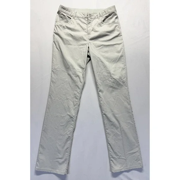 Nike Dri Fit Golf Pants Mens XL‎ Beige Cotton Performance Straight Leg Athletic