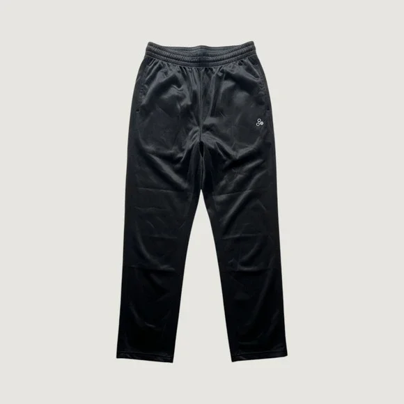 Tek Gear Mens Track Pants Performance Athletic Elastic Waist Small Black