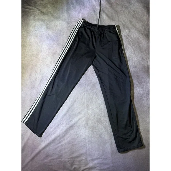 Adidas Mens Essentials 3-Stripe Track Pants Black White S11261 Size Large