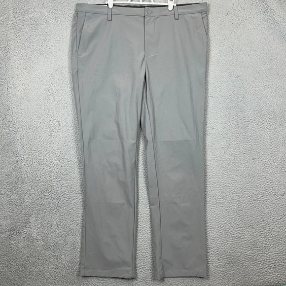 NEW Dockers Tech Chino Pants Mens 40X32 Grey Slim Performance Stretch Flat Front