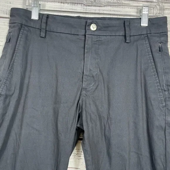 Birddogs Stretch Chino Pants Mens 30x28 Lined Golf Casual Flat Front Performance