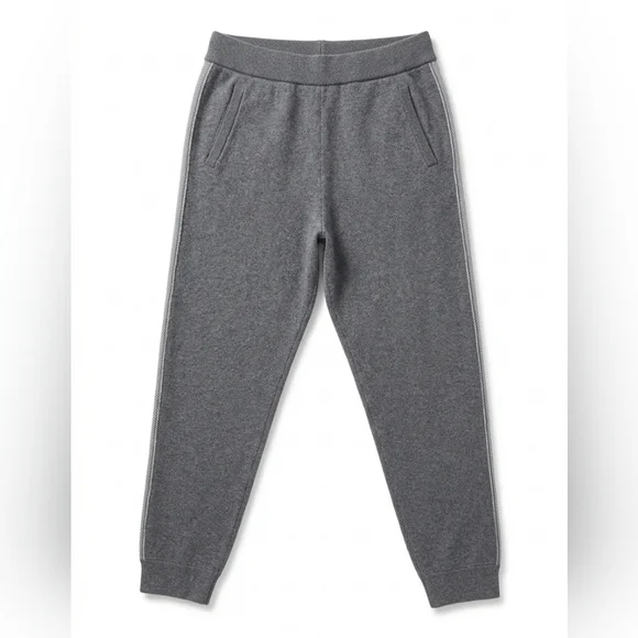 ATM Anthony Thomas Melillo Cashmere Cotton Knit Joggers Grey L EUC