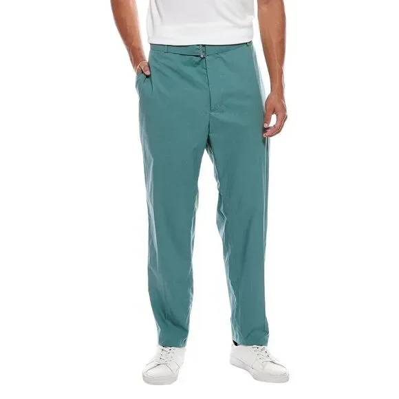 Officine Générale Mens Officine Generale Owen Poplin Trouser, Blue