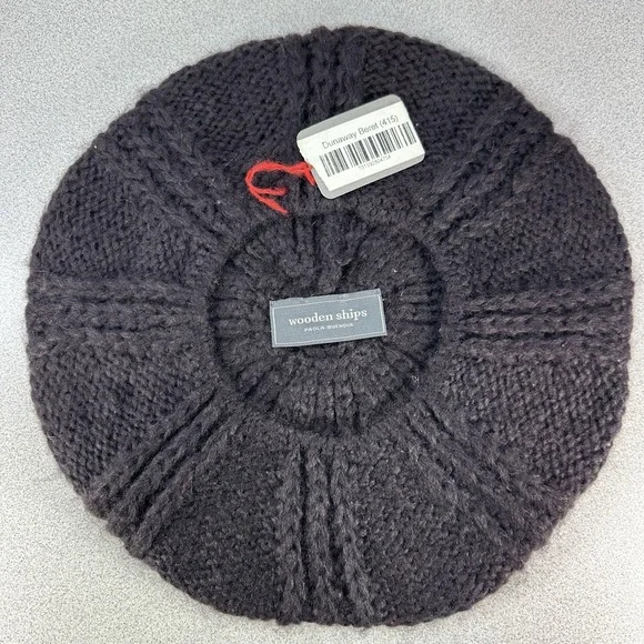 NWT‎ Wooden Ships Women's Knit Beret Plum Women's Boho