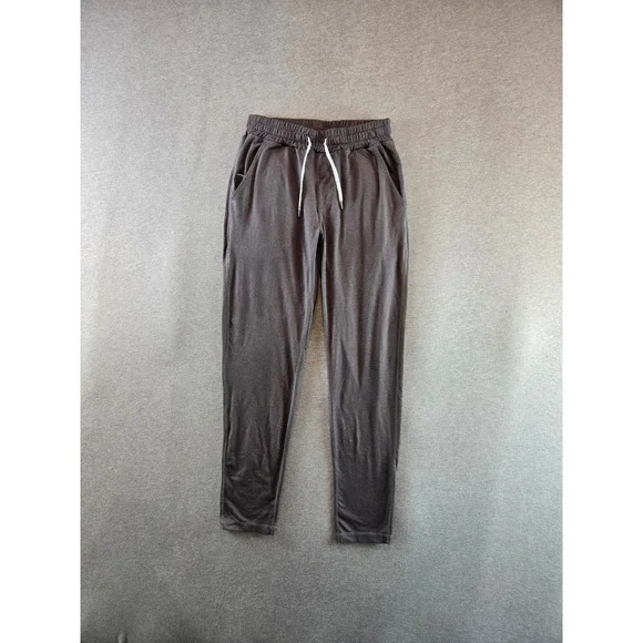 Vuori Ponte Performance Pant Mens XS Charcoal Gray Tapered Jogger Stretch Active
