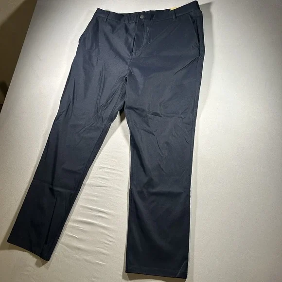 Wowie Pants Mens 36x32 Blue Stretch Chino Travel Tech Golf Performance Pants