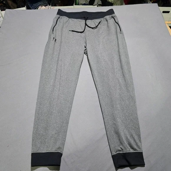 Under Armour ColdGear Joggers Mens XL Gray Loose Fit Athletic Sweatpants