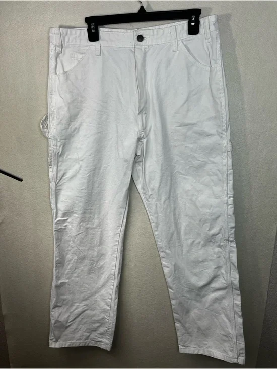 Bright White Painter Pants - BM Guiry’s Patch