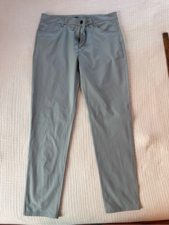 Vuori Men's 36x32 Light Blue-Gray Performance Chinos
