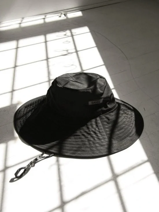 Ganni Wide Brim Bucket Hat