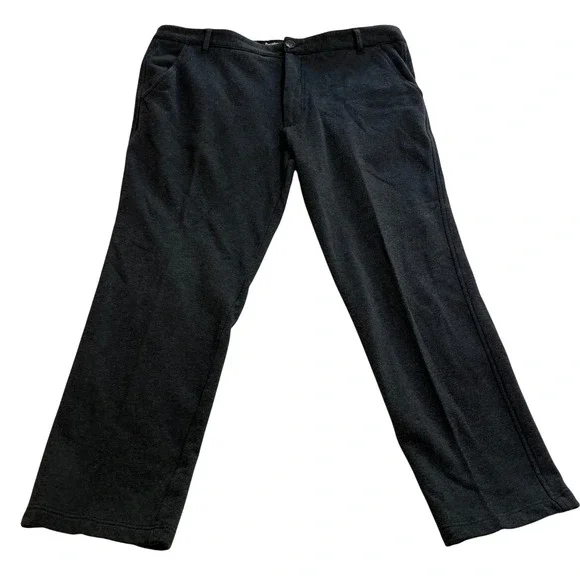 Betabrand Dress Pant‎ Sweatpants Mens 38x30 Gray Heather Straight Leg Trousers