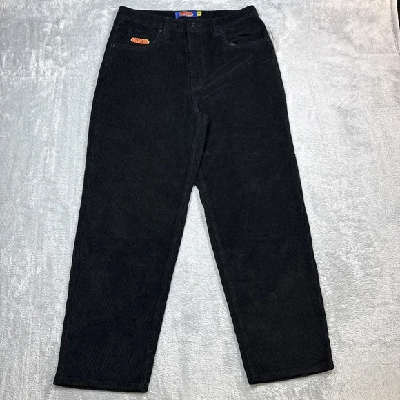 Empyre Loose Fit Sk8 Cords Men 32X29 Black Corduroy Skate