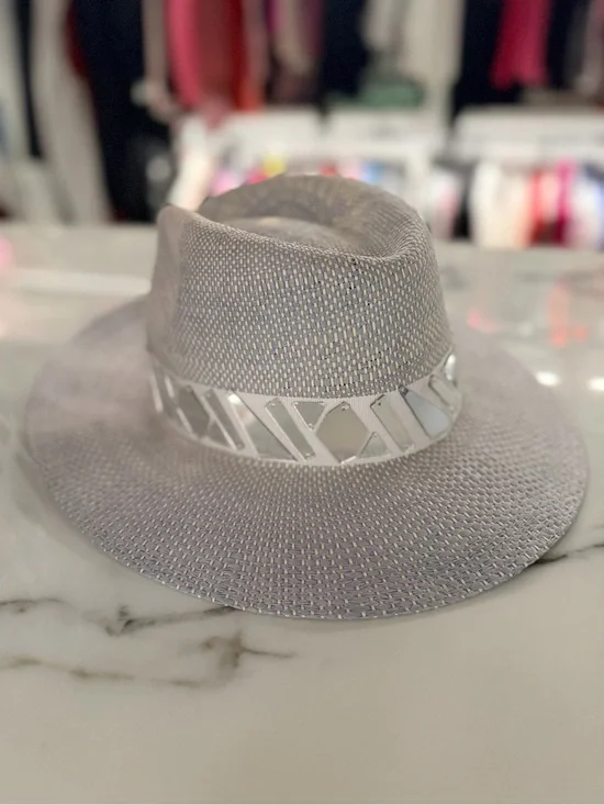 Panama Jack Light Gray Fedora with Black Inner Band