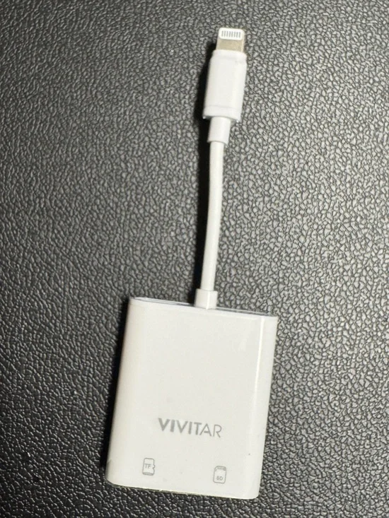 Vivitar iPhone SD Card Reader Lightning Adapter MOV4016