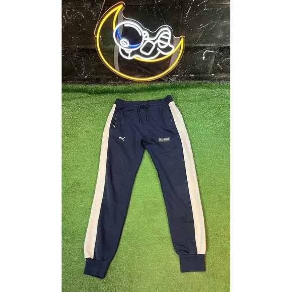 Puma BMW Motorsports Black Sweatpants Joggers Tapered Leg Men's‎ Size MD