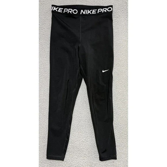 Nike Pro Compression Pants Mens Medium Black Base Layer Leggings Athletic
