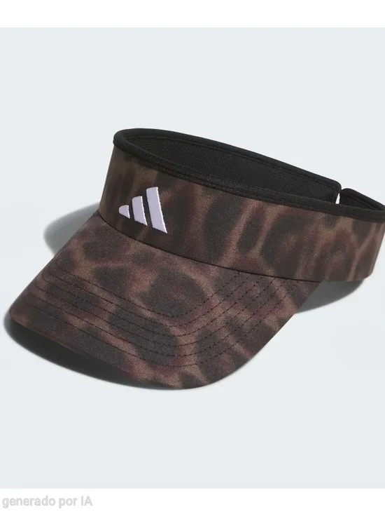 Adidas Brown Camo Visor - White Logo