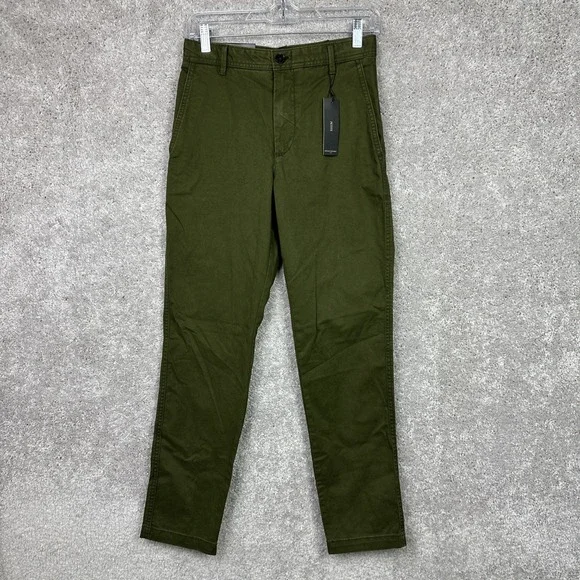 NWT Banana Republic High Rise Authentic Chino Twill Straight Pant Olive‎ Green 0