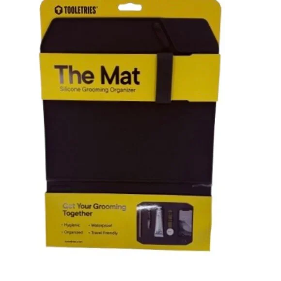 Tooletries The Mat Silicone Grooming Organizer Black New