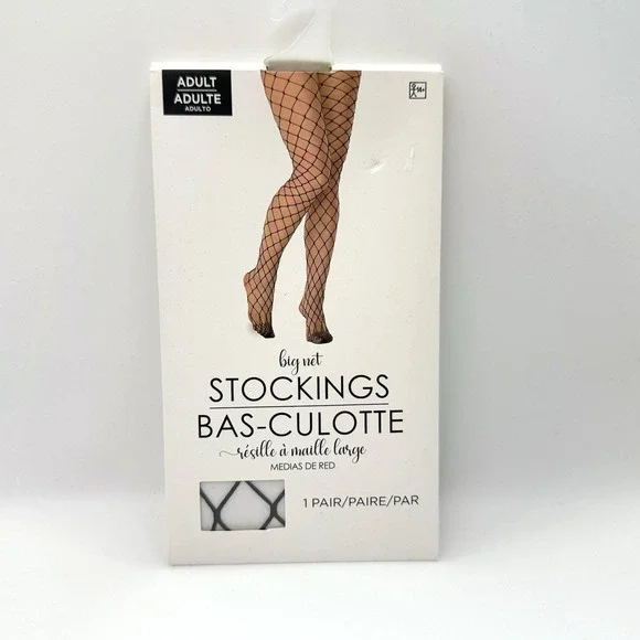 Suit Yourself Costume Co. Black‎ Big Net Fishnet Stockings – Adult One Size Fits